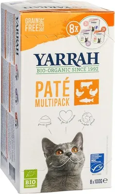 Productafbeelding van Yarrah Kattenpaté Graanvrij Multipack (8 Stuks)