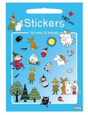 Produktbild von Mumin-Aufkleber Freunde m. 180 Aufkleber