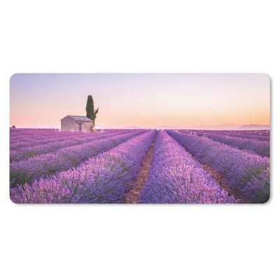 Produktbild von MuchoWow® Mauspad Mousepad Lavendel - Sonnenuntergang - Lila - Blumen 60x30 cm - Mousepads - Maus Mat - Pad - Mausunterlage - Nachhaltig
