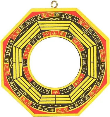 Image de Décoration Feng Shui avec miroir concave traditionnel pour la maison ou un espace spirituel