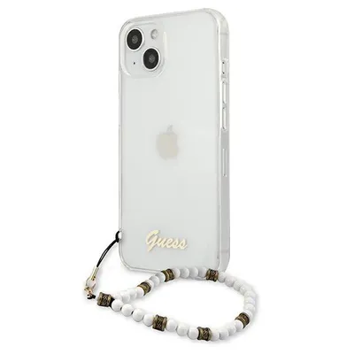 Produktbild von Guess Guhcp13Mkpswh Iphone 13 6,1"" Transparentes Hardcase Weiss Perl