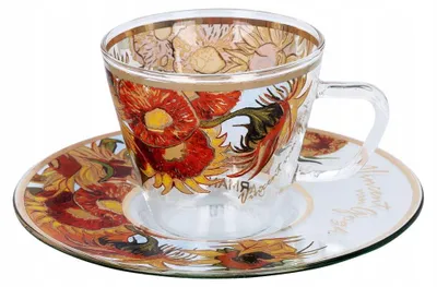 Produktbild von CARMANI Espressotasse Van Gogh Sonnenblumen Kunstwerk
