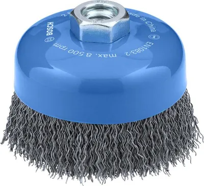 Produktbild von Metal clean Topfbürste, 100 x 0,5 mm,M10, gewellt