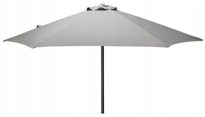 Produktbild von Gartenschirm 230 cm Hellgrau UV-Schutz Polyester 180GSM Stahlgestell für Balkon & Terrasse