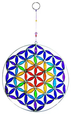 Produktbild von Suncatcher Blume des Lebens, 2 Größen erhältlich, Grösse:ca. 20 cm