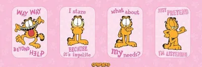 Obrázok produktu pre Garfield (ružový) – 30,5 x 91,5 cm – plagát