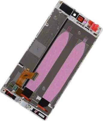 Produktbild von Für Huawei P8 Display Mit Rahmen Weiss