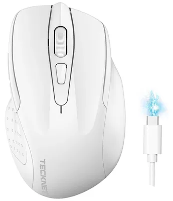Obrázok produktu pre Nabíjateľná Bluetooth myš s rozlíšením 4800 DPI, tichá ergonomická bezdrôtová myš
