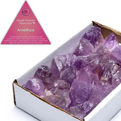 Produktbild von Power Box 11 Rohe Amethyst-Heilung – ±800–1000 g