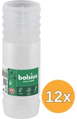 Productafbeelding van 12x Bolsiusgraflicht Nr4 Navulling Wit (1 stuk)