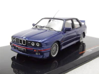 Produktbild von BMW M3 E30 Evo Sport 1990 dunkelblau metallic Modellauto 1:43 ixo models