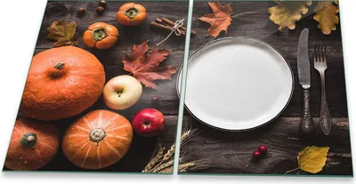 Immagine prodotto di Piastra di copertura del piano cottura in ceramica 2 pezzi 2x40x52 frutta colorata copertura dell'alzatina in vetro
