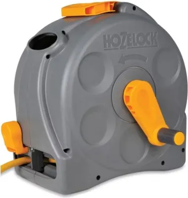 Zdjęcie produktu dla Hozelock 2415, Montowany do ściany wózek na wąż ogrodowy, Ręczny, Funkcjonalny, Zielony, PCW, Wolnostojący, Do zawieszenia na ścianę