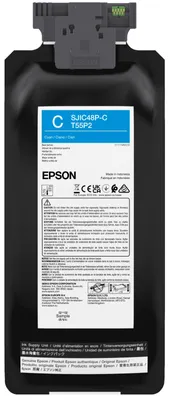 Zdjęcie produktu dla Epson SJIC48P-C, Cyjan, 480 ml, 1 szt., Jednopak