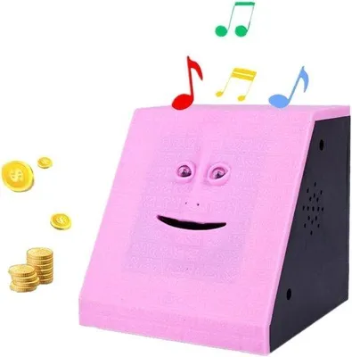 Image de Tirelire automatique pour enfants, pierres roses