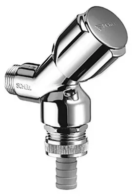 Produktbild von Schell Geräte-Schrägsitzventil 1/2'' verchromt mit Rückflussverhinderer und Belüfter 033920699
