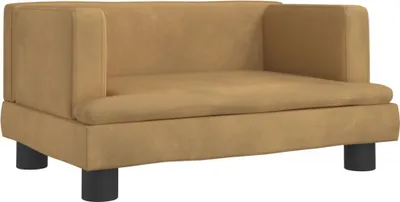 Obrázek produktu pro vidaXL Dětská pohovka hnědá 60x40x30 cm Velvet