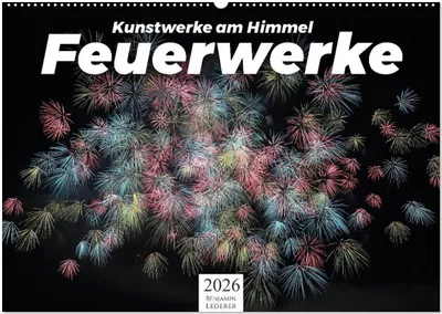 Produktbild von Feuerwerke - Kunstwerke am Himmel (Wandkalender 2026 DIN A2 quer), CALVENDO Monatskalender