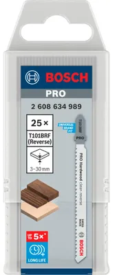 Obrázok produktu pre Bosch 2 608 634 989, Pílový kotúč, Pevné drevo, laminát, dvojkovový, Čierna, Šedá, 4,5 cm, 25 kusov