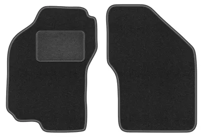 Image de Tapis avant en moquette pour Fiat Bravo 1995-2001 (à hayon) – 2 pièces, gris graphite, sur mesure – Wielganizator LUX