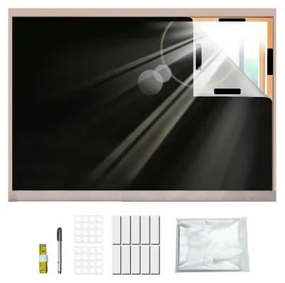 Verdunkelungsrollo 200 x 145 cm, blickdicht, ohne Bohren, Klettmontage