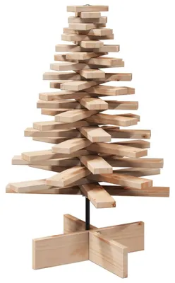 Zdjęcie produktu dla vidaXL Choinka drewniana do dekoracji 80 cm z litego drewna sosnowego
