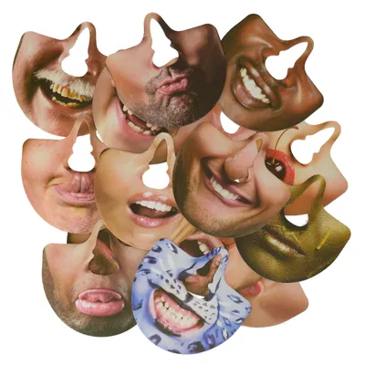 Produktbild von Gesichtsausdrücke Nasenmasken im 15er Set