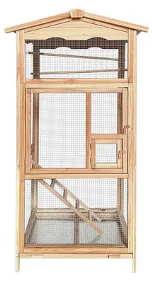 Produktbild von HOME DELUXE Vogelkäfig PICO – 89 x 176 cm | Großer Holz-Vogelvoliere für Innen & Außen