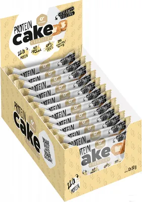Produktbild von Go Fitness Protein Cake (12x50g) Vanilla - Funktionelle Lebensmittel - Eiweiß-Snacks