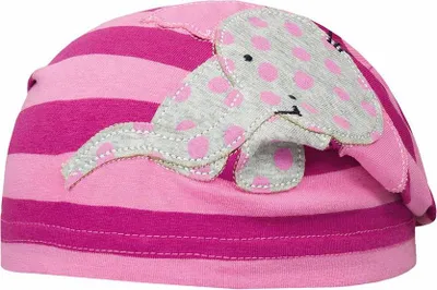 Immagine prodotto di Cappello da bambina, rosa, a righe, elefante, Döll