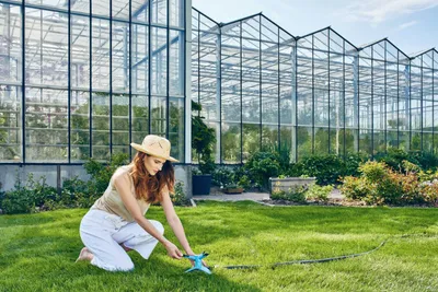 Produktbild von CELLFAST 53-460, Rotierender Wassersprenger, 250 m², 6 bar, Schwarz, Blau