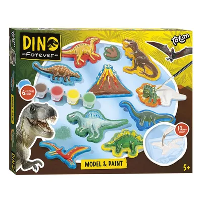 Image de Totum Dino Forever - Moulage et peinture sur plâtre