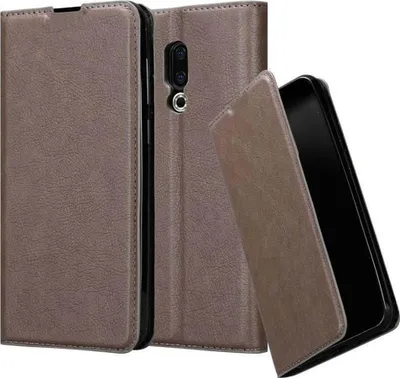 Obrázek produktu pro Cadorabo Case for MEIZU 16 Protective Case in Brown Pouzdro na mobilní telefon s magnetickým zavíráním
