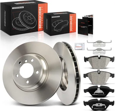 Obrázok produktu pre Frankberg 2x brzdové kotúče 4x brzdové doštičky predná náprava pre BMW radu 3 Cabrio E90 E93 E92 E91