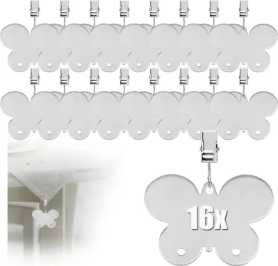 Produktbild von com-four® 16x Tischdeckenbeschwerer - Tischtuchgewichte aus rostfreiem Edelstahl