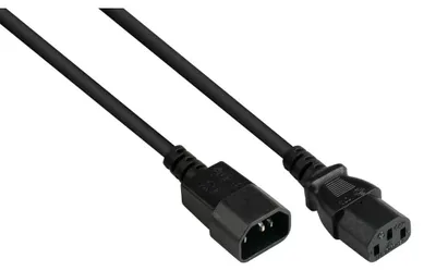 Produktbild von Good Connections Kaltgeräteverlängerung an C13 schwarz 0,5m