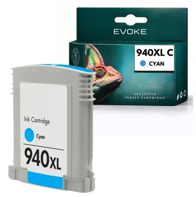 Image de Cartouches d'encre compatibles avec HP 940 XL C4907A, cyan, 20,5 ml, compatibles avec les modèles OfficeJet 8500APlus, Pro 8000, 8500 et 8500A, Image générée par une IA