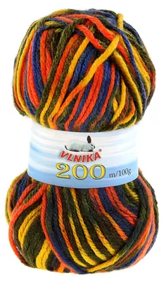5 x 100g Strickgarn 200 by VLNIKA, #17 Winter