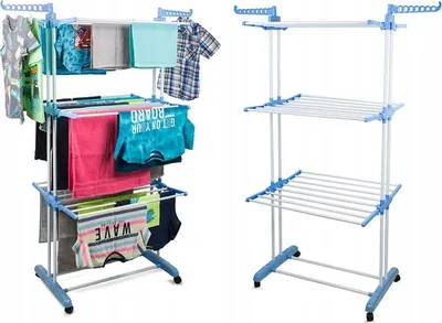 Zdjęcie produktu dla Verk 01371 Suszarka na pranie 170 x 62 x 78 cm