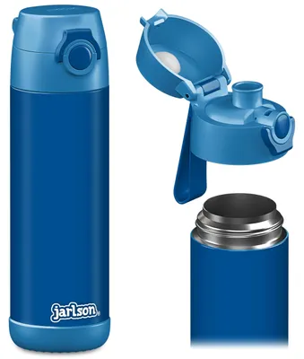 Kinder-Trinkflasche 500 ml, Edelstahl, BPA-frei, blau