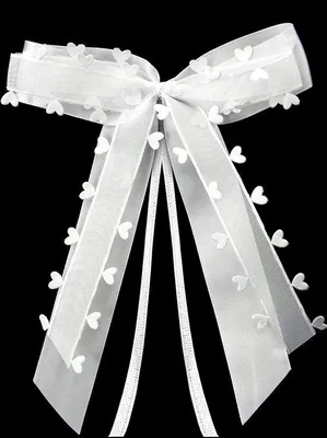 Produktbild von 25 Hochzeitswimpel mit Herzen, Satinband, Handgemacht, Dekoration