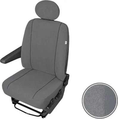 Produktbild von VW Transporter T4 T5 Einzelsitzbezug Sitzbezug Sitzschoner Set robuste Stoff in grau