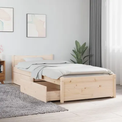 Produktbild von The Living Store Bett mit Schubladen 75x190 cm