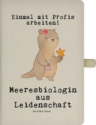 Produktbild von Mr. & Mrs. Panda notizbuch Meeresbiologin Leidenschaft - Transparent - Geschenk, Spruch, Studium, Tagebuch, Lustig, Journal, Kladde, Notizheft, hardcover, Jubiläum