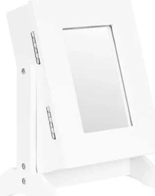 Obrázek produktu pro ModernHome FH-JC0120 Šperkovnice se zrcadlem 19,5 × 13,5 × 26,6 cm, bílá
