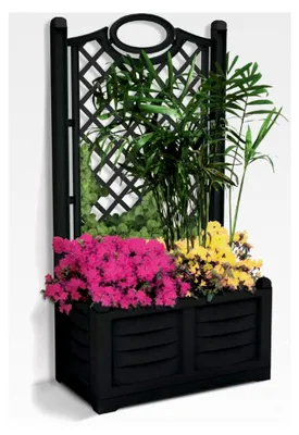 Produktbild von Blumenkasten Trennwand, Schmiedeeisen, 80x42,5x150 cm
