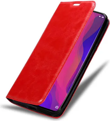 Image de Cadorabo Housse pour Oppo FIND X Housse de protection rouge Etui pour téléphone portable Case Cover Fermeture magnétique