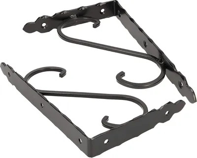 Zdjęcie produktu dla KOTARBAU® Zestaw 2 wsporników pólek 25x15cm Wspornik pólki Kuty antyczny czarny