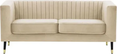 Image de SLF24 - Canapé deux places Slender - beige clair - Velluto 2
