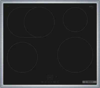Produktbild von Bosch Serie 4 PIF64RBB5E, Schwarz, Integriert, 60 cm, Zonen-Induktionskochfeld, Glaskeramik, 4 Zone(n)